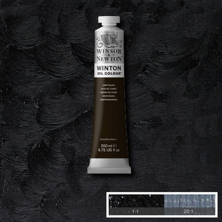 Winsor & Newton Winton Oil Colour 200ml - 337 Lamp Black
