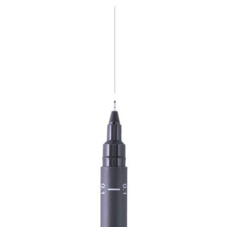 Uni-Ball Pin Fine Line Pen, Dark Grey, 0.1