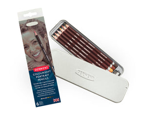 Derwent Coloursoft Pencils Portrait 6 Tin