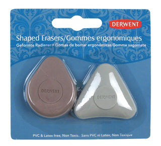 Derwent Shaped Erasers Pack of 2