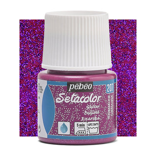 Pebeo Setacolor Light Fabric Paint 45ml - Glitter Tourmaline