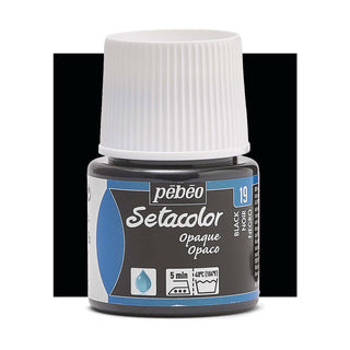 Pebeo Setacolor Opaque Fabric Paint 45ml - Black