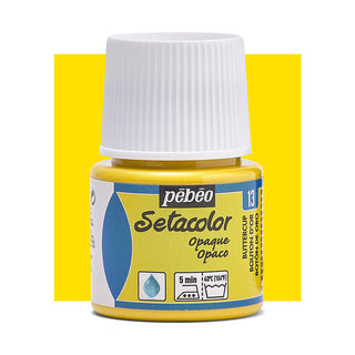 Pebeo Setacolor Opaque Fabric Paint 45ml - Buttercup