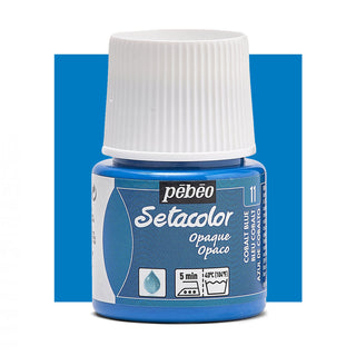 Pebeo Setacolor Opaque Fabric Paint 45ml - Cobalt Blue