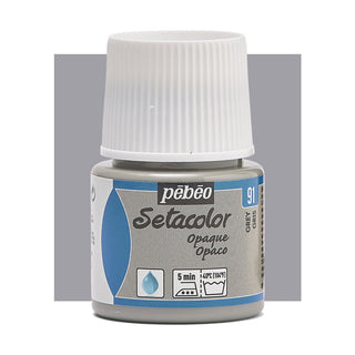 Pebeo Setacolor Opaque Fabric Paint 45ml - Grey