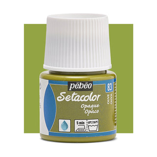 Pebeo Setacolor Opaque Fabric Paint 45ml - Olive