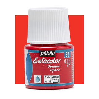 Pebeo Setacolor Opaque Fabric Paint 45ml - Red