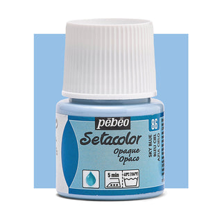 Pebeo Setacolor Opaque Fabric Paint 45ml - Sky Blue