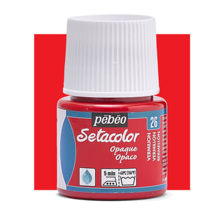 Pebeo Setacolor Opaque Fabric Paint 45ml - Vermilion