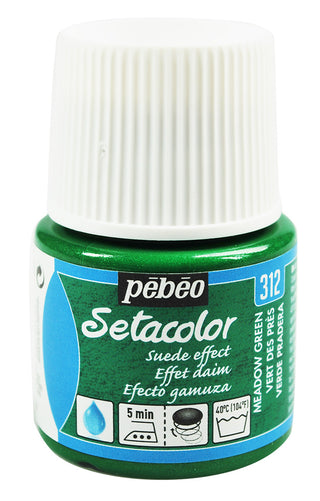 Pebeo Setacolor Suede Effect Fabric Paint 45ml - Meadow Green