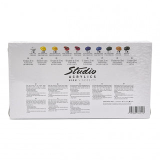 Pebeo Studio Acrylic Set 10 x 20ml