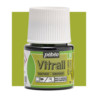 Pebeo Vitrail Transparent Glass Paint 45ml - 34 Apple Green