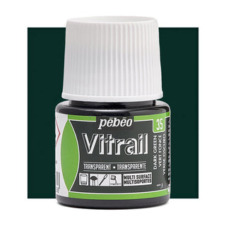 Pebeo Vitrail Transparent Glass Paint 45ml - 35 Dark Green
