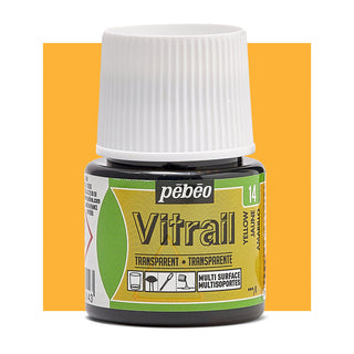 Pebeo Vitrail Transparent Glass Paint 45ml - 14 Yellow