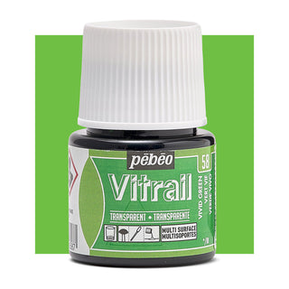 Pebeo Vitrail Transparent Glass Paint 45ml - 58 Vivid Green