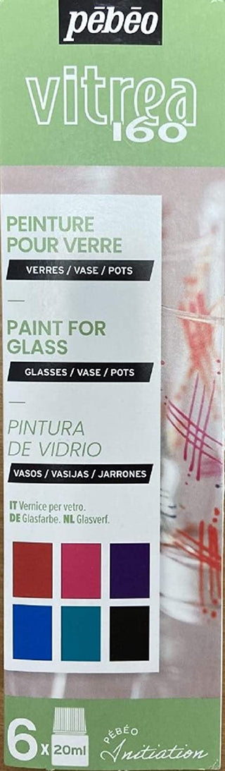 Pebeo Vitrea 160 Glass Paint Initiation Set #2 6 x 20ml
