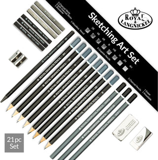 Royal & Langnickel Essentials 21 Piece Sketching Art Set