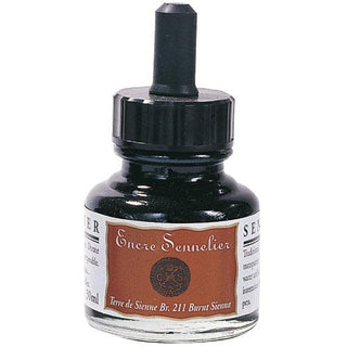 Sennelier Drawing Ink 30ml - 211 Burnt Sienna