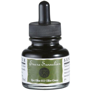 Sennelier Drawing Ink 30ml - 813 Olive Green