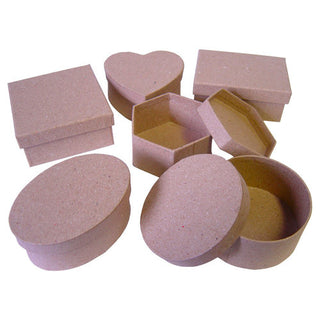 Major Brushes Assorted Paper Mache Boxes Set of 12