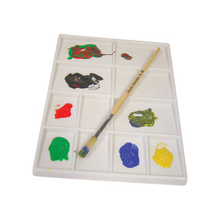 Major Brushes Plastic 11 Well Flat Palette