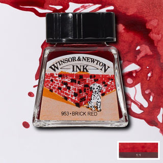 Winsor & Newton Drawing Ink 14ml - Brick Red
