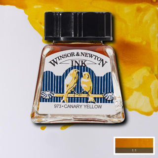 Winsor & Newton Drawing Ink 14ml - Canary Yellow