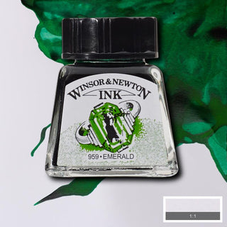 Winsor & Newton Drawing Ink 14ml - Emerald