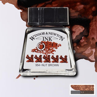 Winsor & Newton Drawing Ink 14ml - Nut Brown