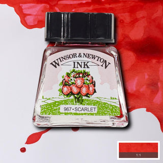 Winsor & Newton Drawing Ink 14ml - Scarlet