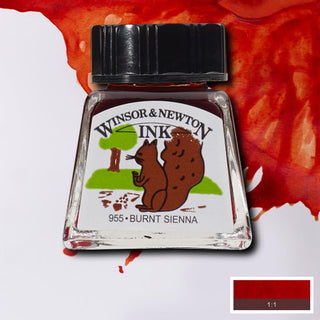 Winsor & Newton Drawing Ink 14ml - Burnt Sienna
