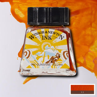 Winsor & Newton Drawing Ink 14ml - Sunshine Yellow