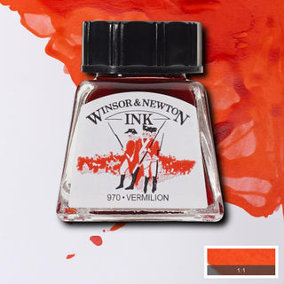 Winsor & Newton Drawing Ink 14ml - Vermilion