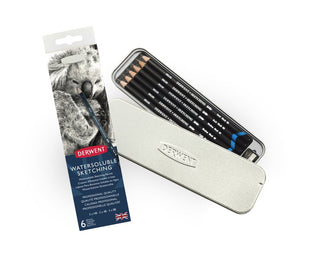 Derwent Watersoluble Sketching Pencils 6 Tin