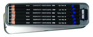 Derwent Watersoluble Sketching Pencils 6 Tin