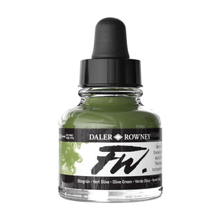 Daler Rowney FW Artists Acrylic Inks 29.5ml - Olive Green