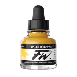 Daler Rowney FW Artists Acrylic Inks 29.5ml - Indian Yellow