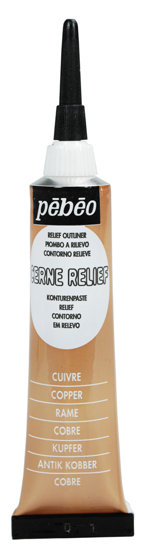 Pebeo Cerne Relief Outliner 20ml - Copper