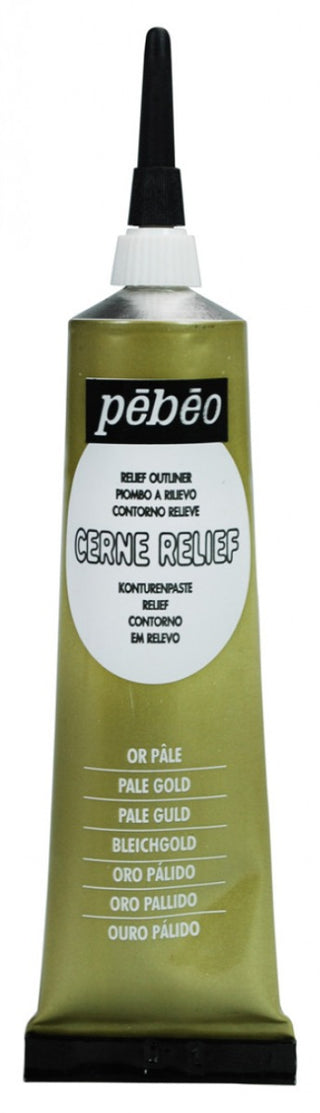 Pebeo Cerne Relief Outliner 37ml - Pale Gold