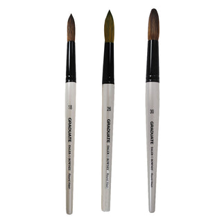 Daler Rowney Graduate Pony & Synthetic Round Wash Brushes
