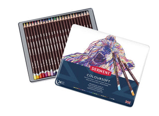 Derwent Coloursoft Pencils 24 Tin