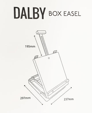 Dalby Wooden Table Top Box Easel
