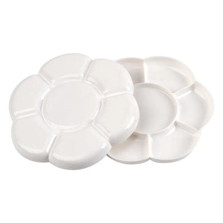 Studio 22 Plastic Daisy Shaped Colour Mixing Palette 2pc