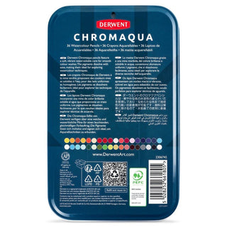 Derwent Chromaqua Pencil 36 Tin