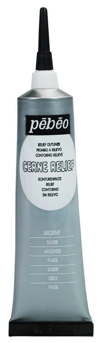 Pebeo Cerne Relief Outliner 37ml - Silver