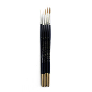 Artmaster Classic Watercolour Half Rigger Paint Brush Set of 5