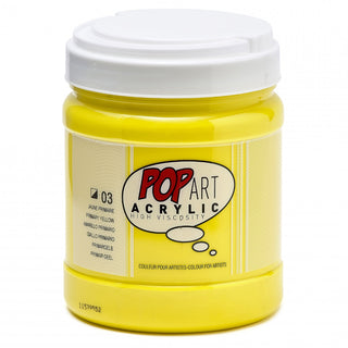 Pebeo Pop Art Acrylic Paint 700ml - Primary Yellow