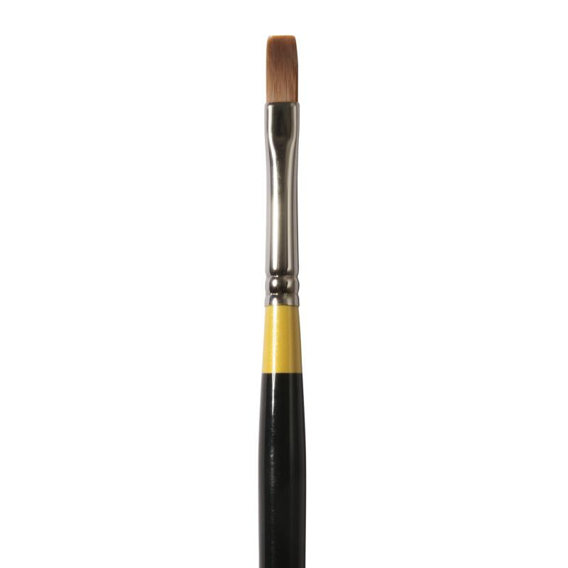 Daler Rowney System 3 Acrylic Brushes - Flat (Long Handled)