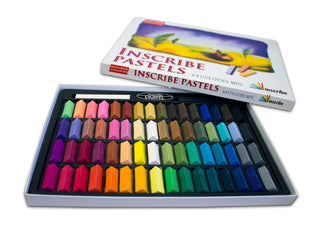 Inscribe Soft Colour Pastels Half Stick Set of 64 Colours