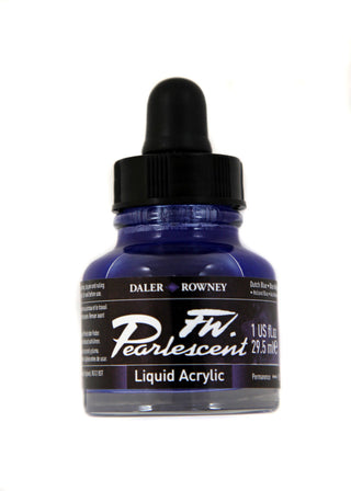 Daler Rowney FW Pearlescent Acrylic Inks 29.5ml - Dutch Blue